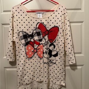 Disney Parks Minnie Mouse Bow Tee